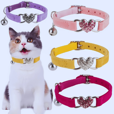 Collier pour chat avec design en cœur - CatLove™ - Royaume du chat