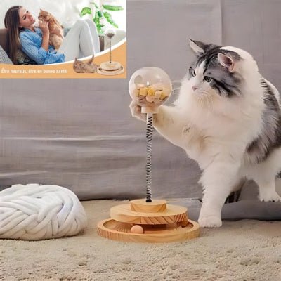 Jouet distributeur de friandises pour chat - SnackyCatâą - Royaume du chat