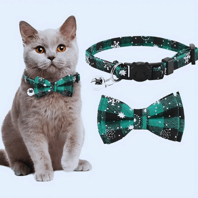 Collier pour chat avec nœud papillon - Royaume du chat