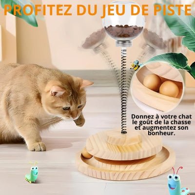 Jouet distributeur de friandises pour chat - SnackyCat™ - Royaume du chat