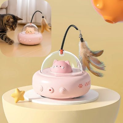 Jouet Interactif pour Chat Dreamon™– Jouet à Plumes pour Chat - Royaume du chat