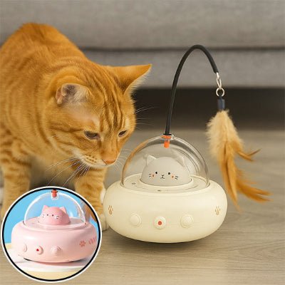 Jouet Interactif pour Chat Dreamon™– Jouet à Plumes pour Chat - Royaume du chat