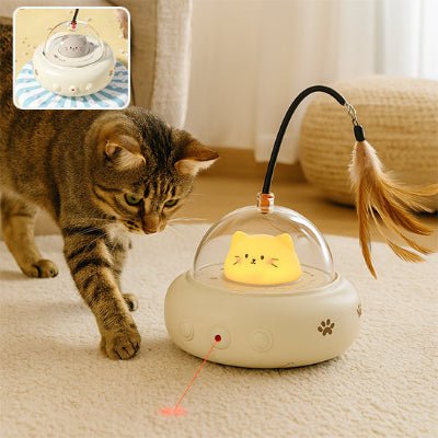 Jouet Interactif pour Chat Dreamon™– Jouet à Plumes pour Chat - Royaume du chat